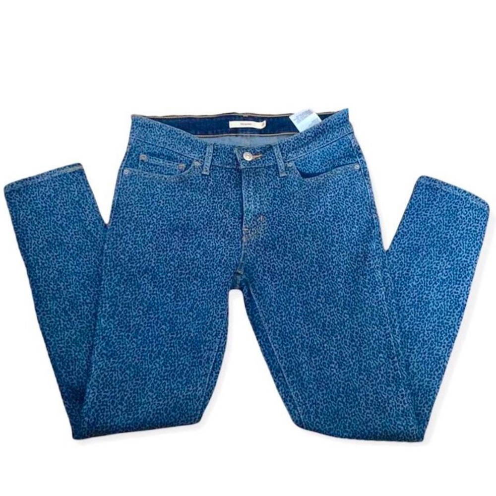 Levi's Blue Leopard Print Women's Jeans